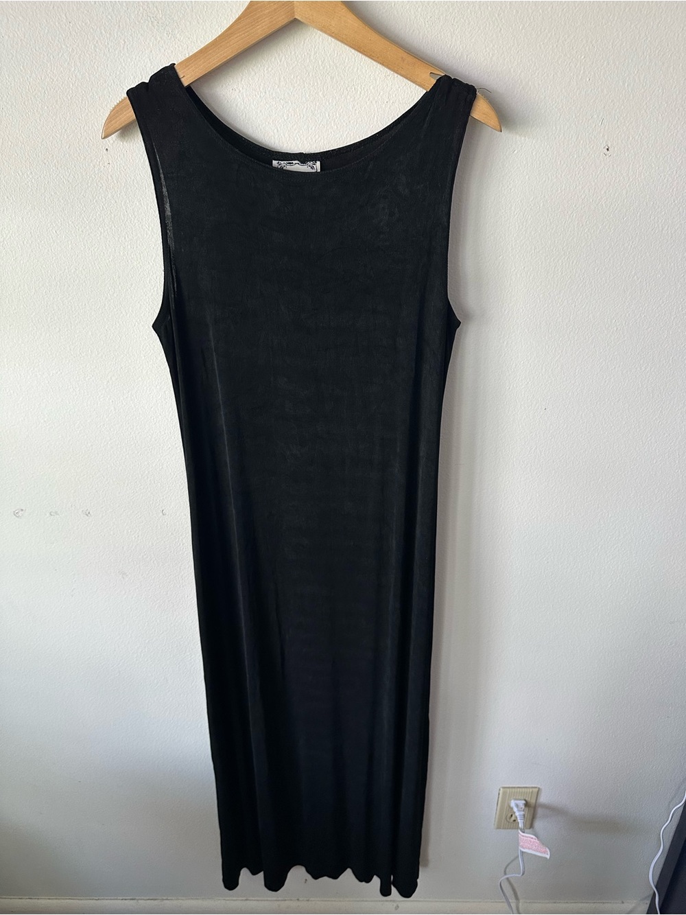 Vintage Black Sleeveless Maxi Dress - Dressing Clio